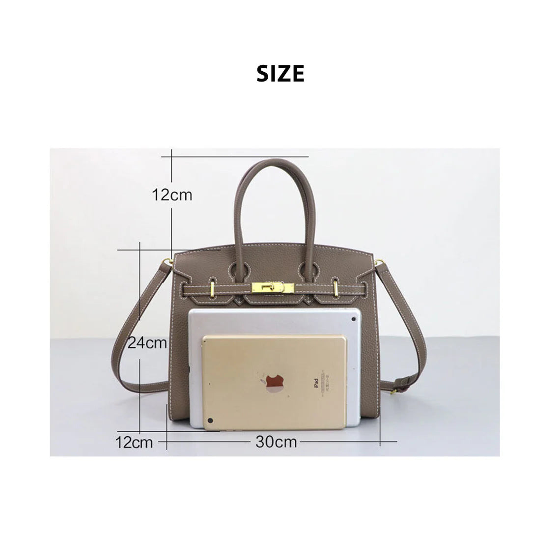 HANDSEWGIFT Top Grain Leather Sellier Platinum Bag DIY Kit