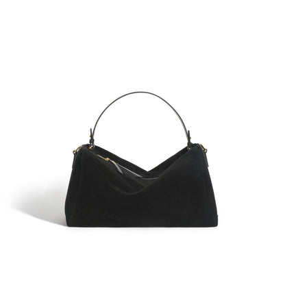 Suede Leather Women Large Capacity Weekender Bag