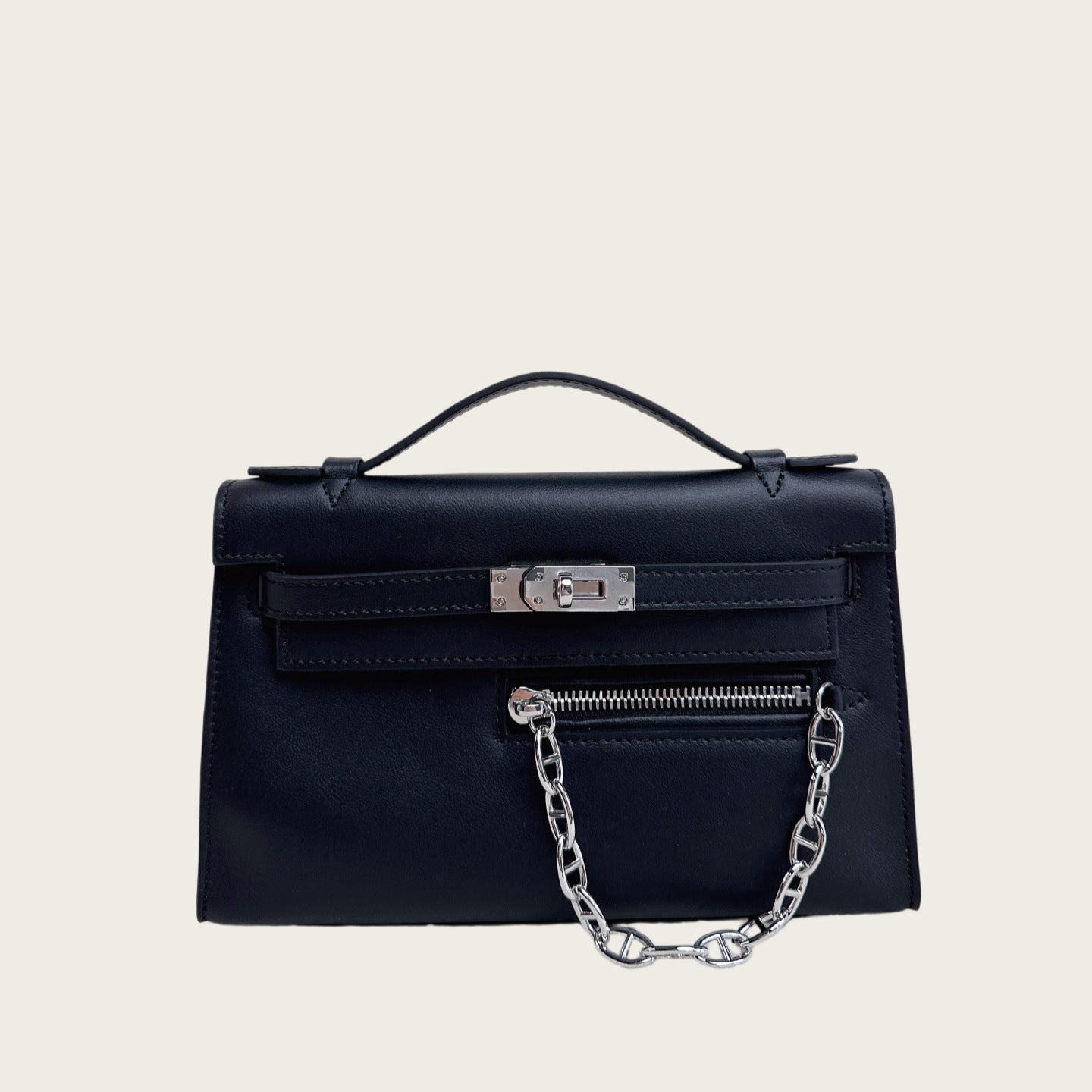 Swift Leather Pochette Rock Handbag Woman Shoulder Bag
