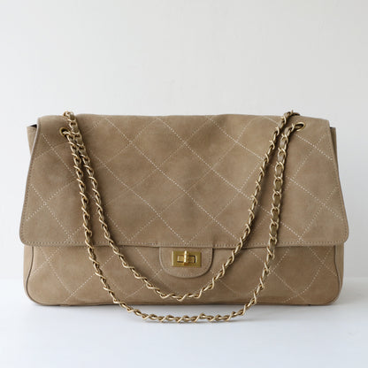 Classic Flap Bag Top Grain Leather / Suede Chain Bag