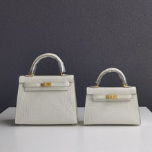 Load image into Gallery viewer, Crocodile Pattern Inspired Kelly Bag New Colors Handbags for Woman
