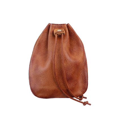 Vegetable Tanned Leather Coins Purse Wallet | Gifts for Man