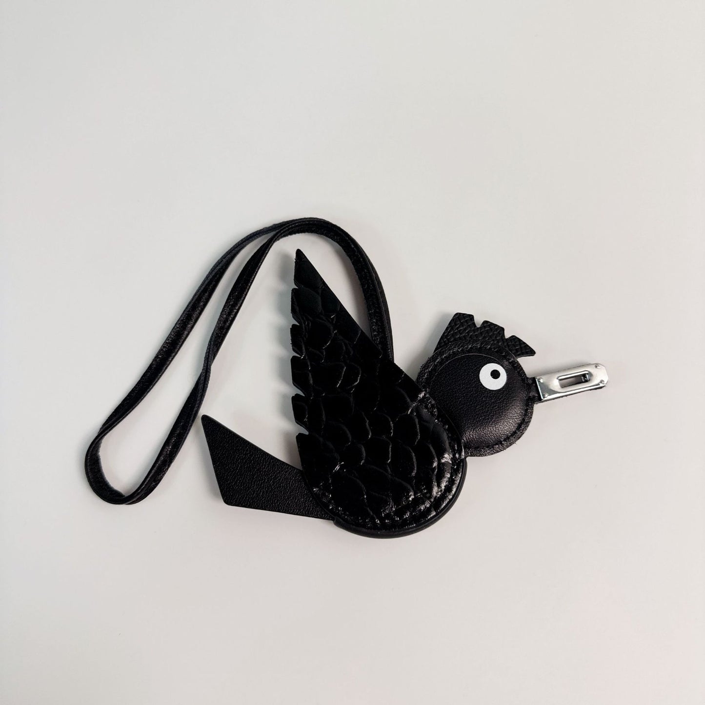 Top Grain Leather Birdy Bag Charm
