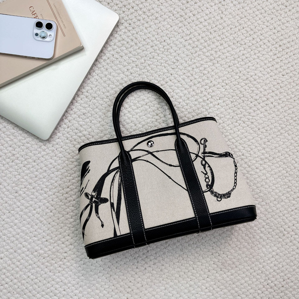 Inspired Garden Party Painted Handbag