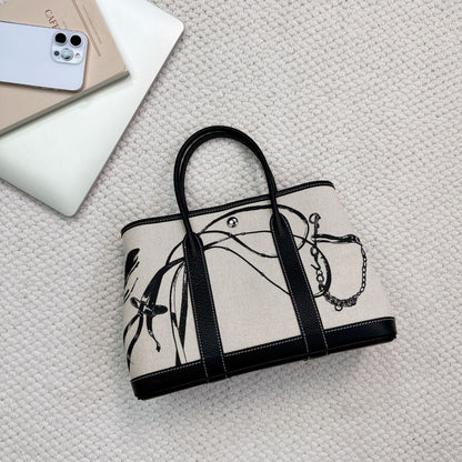 Inspired Garden Party Painted Handbag