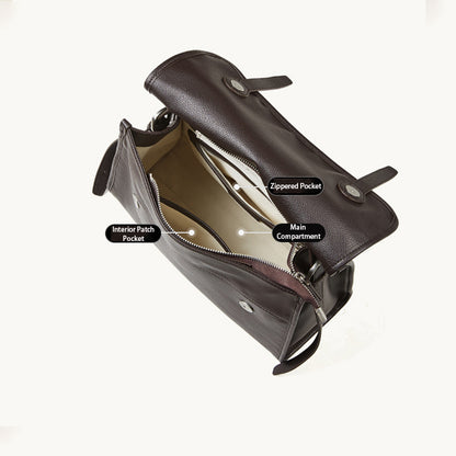 Top Grain Calfskin Multi-way Messenger Handbag