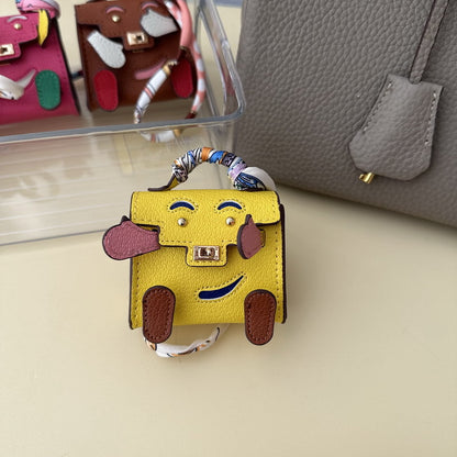Micro Quelle Idole Bag Charm Vegan Leather Earphone Storage Bag for AirPods