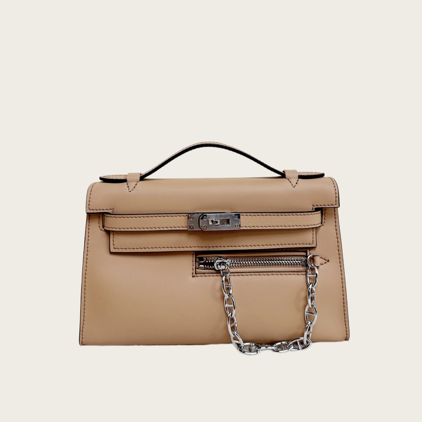 Swift Leather Pochette Rock Handbag Woman Shoulder Bag