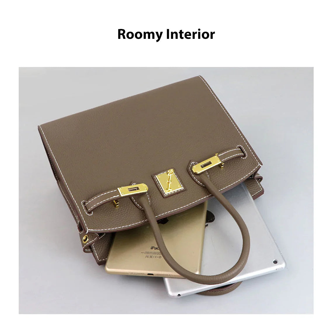 HANDSEWGIFT Top Grain Leather Sellier Platinum Bag DIY Kit