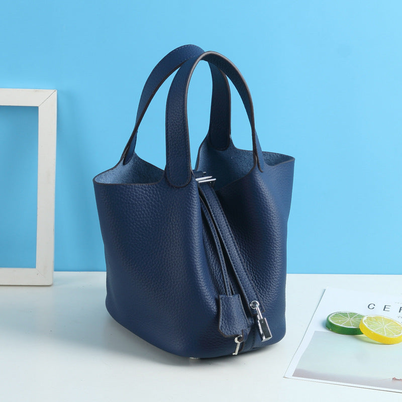 Top Grain Leather Inspired Pictin Tote Bag New Colors
