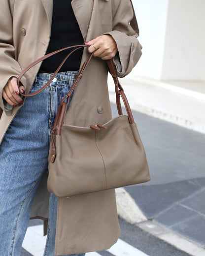 Top Grain Leather Handbags for Women Shoulder Bag