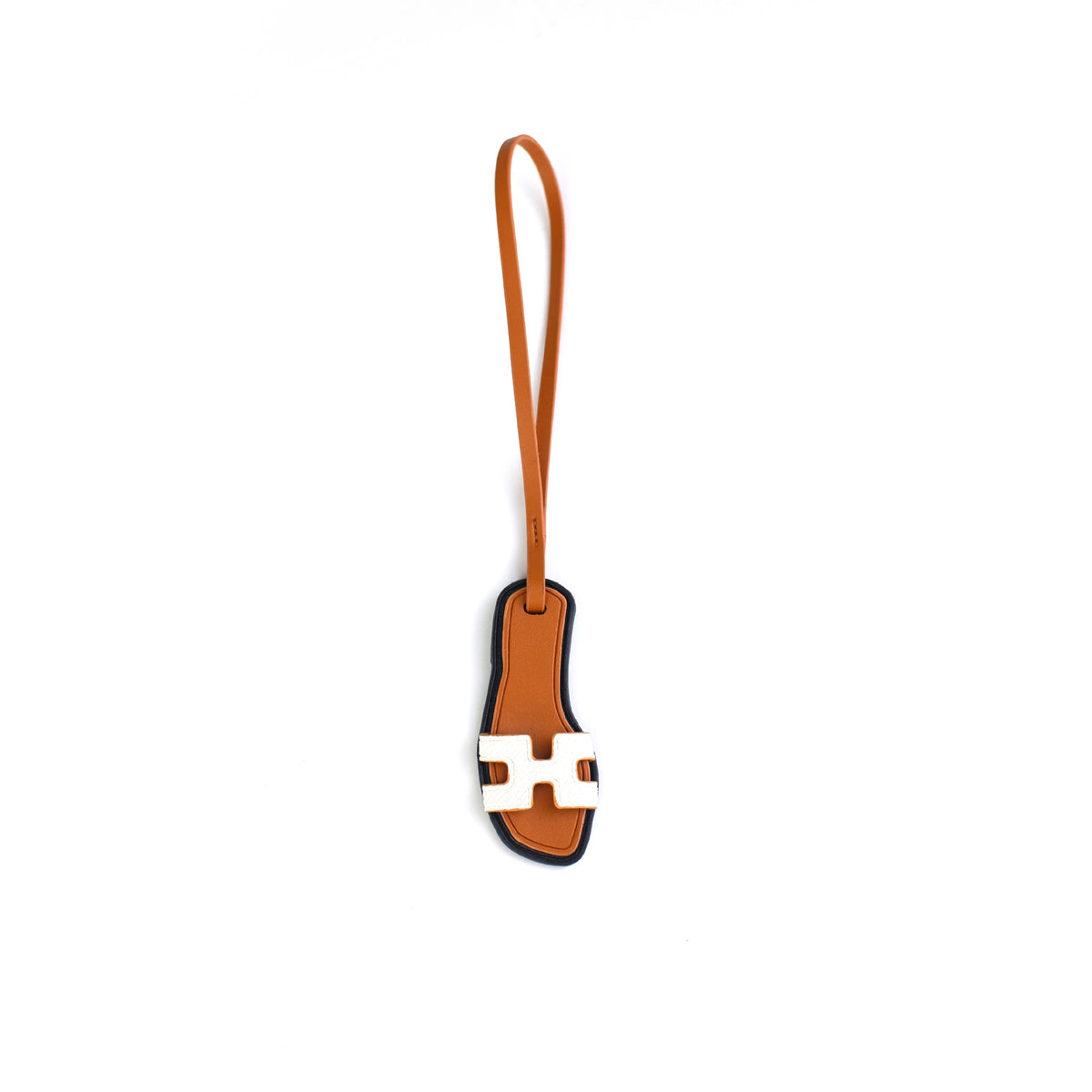 Inspired Sandal Slipper Bag Charm Vengan Leather Pendant