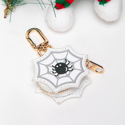 Halloween Pumpkin Keychain | Jack-O'-Lantern Coin Purse / Bag Charm