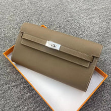 画像をギャラリービューアに読み込む, Epsom Leather Inspired Kelli to Go Long Wallet Woman Clutch Bag
