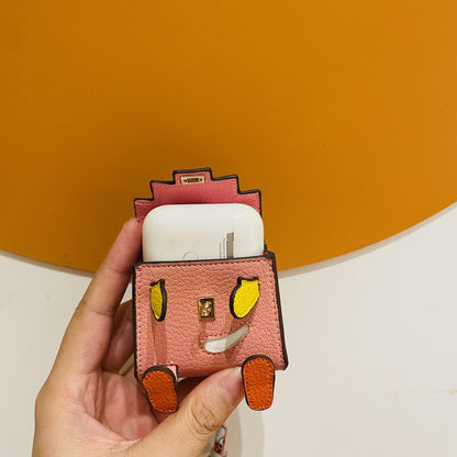 Micro Quelle Idole Bag Charm Vegan Leather Earphone Storage Bag for AirPods