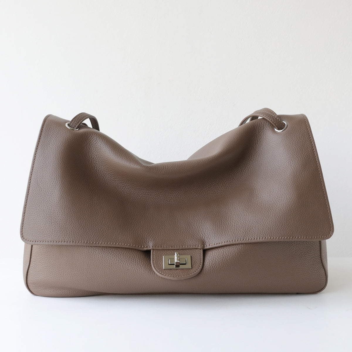 Classic Flap Bag Top Grain Leather / Suede Chain Bag