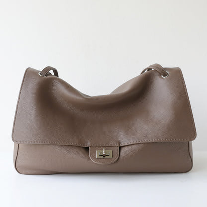 Classic Flap Bag Top Grain Leather / Suede Chain Bag