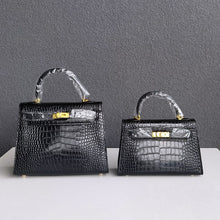 Load image into Gallery viewer, Crocodile Pattern Inspired Kelly Bag New Colors Handbags for Woman
