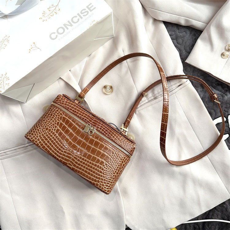 Crocodile Embossed Leather Inspired Extra Pocket Pouch LP19