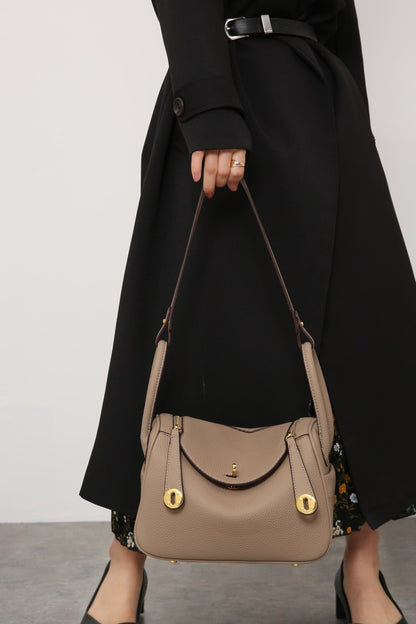Inspired Lindi Bag Vegan Leather Golden Hardware