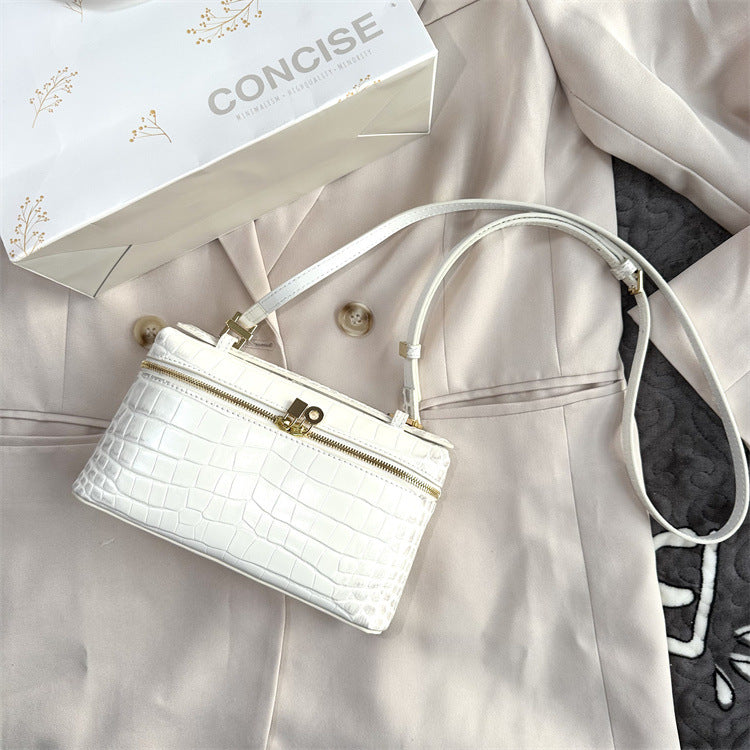 Crocodile Embossed Leather Inspired Extra Pocket Pouch LP19