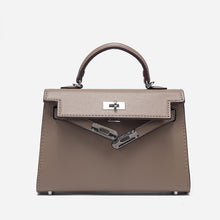 Load image into Gallery viewer, Inspired Mini Kelly 20 Bag Vegan Leather Handbag Silver Hardware
