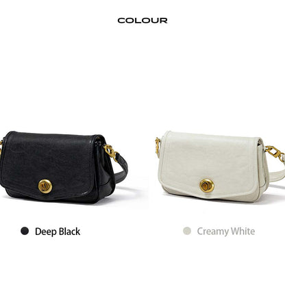French Underarm Leather Bag Premium Square Handbag