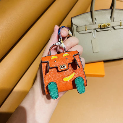 Micro Quelle Idole Bag Charm Vegan Leather Earphone Storage Bag for AirPods
