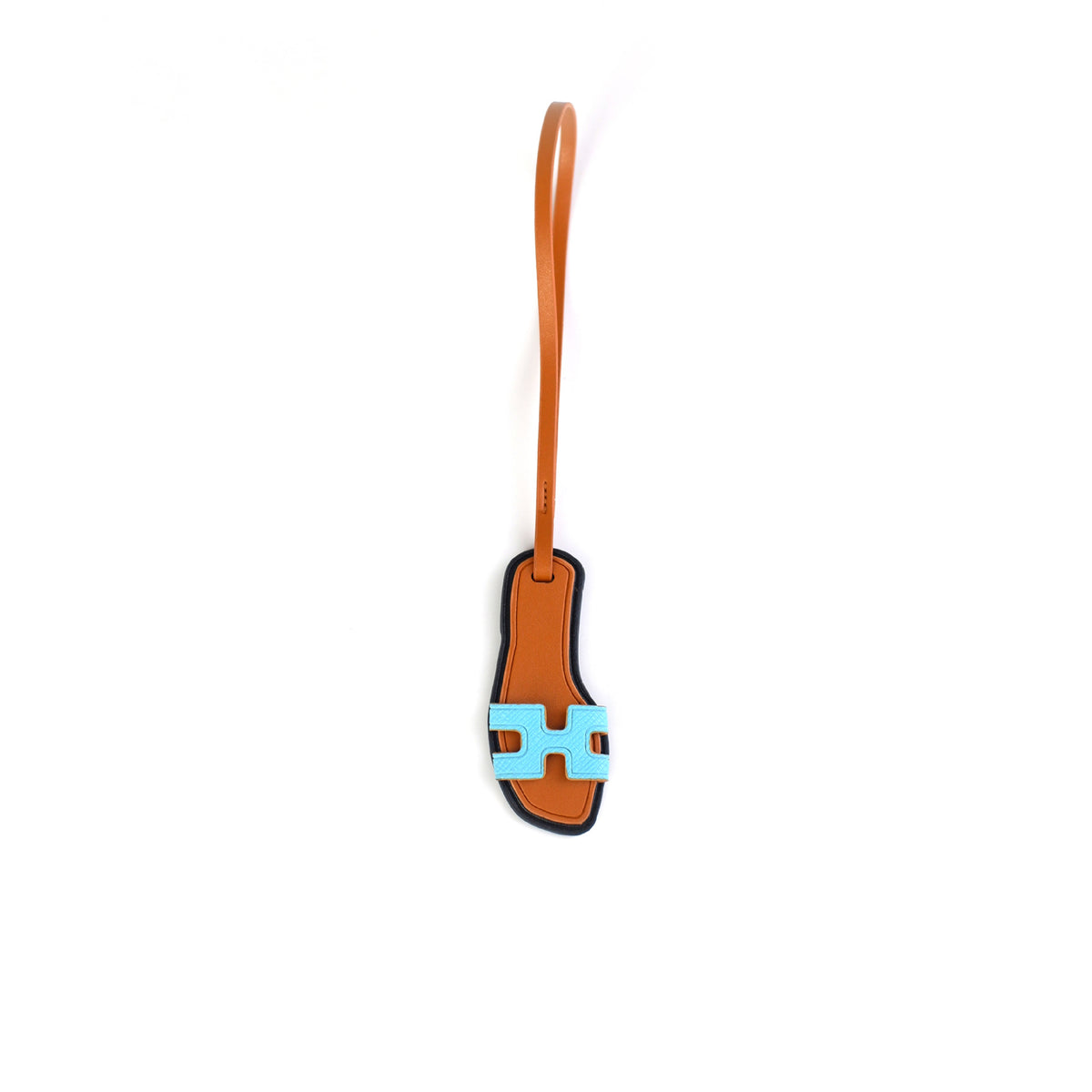 Inspired Sandal Slipper Bag Charm Vengan Leather Pendant