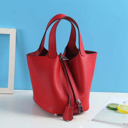 Top Grain Leather Inspired Pictin Tote Bag New Colors