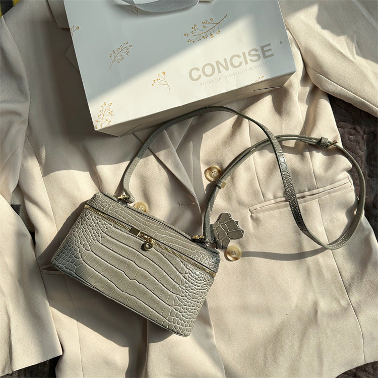 Crocodile Embossed Leather Inspired Extra Pocket Pouch LP19