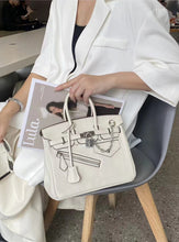 Load image into Gallery viewer, Limited Edition Rock Birkin 25 Silver Hardware Evercolor Unisex Bag
