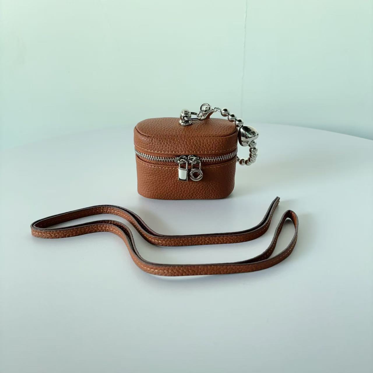 Mini Lipstick Coin Purse for Women | Neck Makeup Bag with Earphone Holder