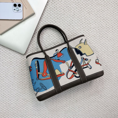 Inspired Garden Party Painted Handbag