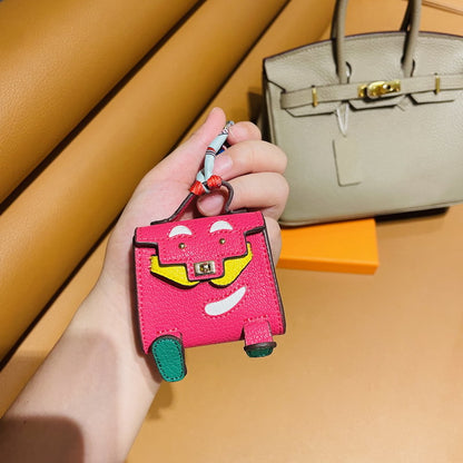Micro Quelle Idole Bag Charm Vegan Leather Earphone Storage Bag for AirPods