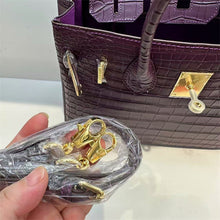 Load image into Gallery viewer, Inspired Berkin Bag Crocodile Pattern Leather Evercolor Handbags for Woman
