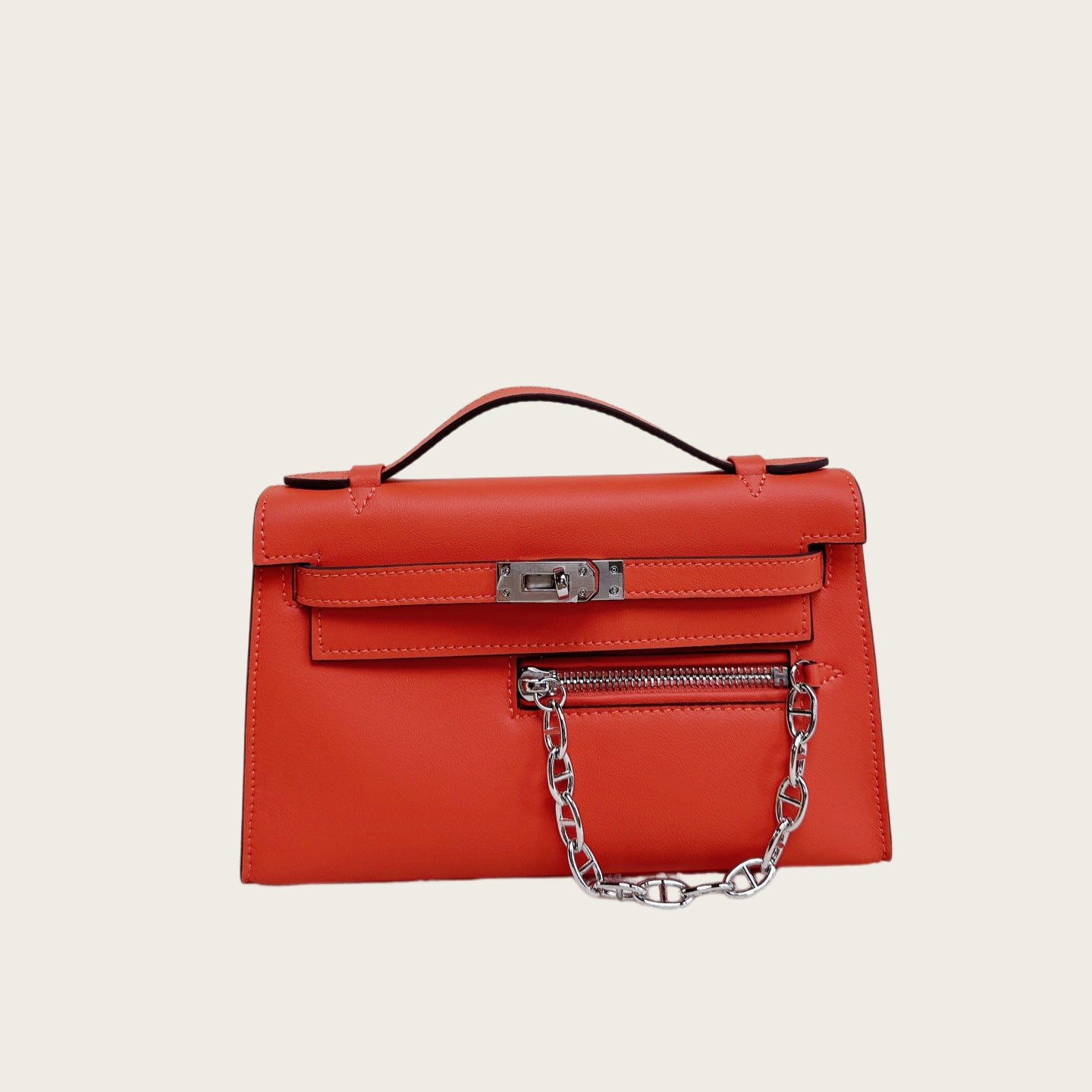 Swift Leather Pochette Rock Handbag Woman Shoulder Bag