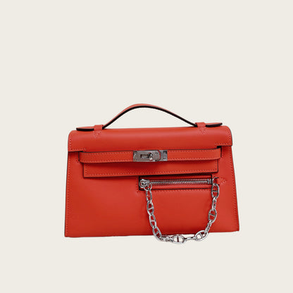 Swift Leather Pochette Rock Handbag Woman Shoulder Bag