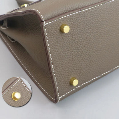 HANDSEWGIFT Top Grain Leather Sellier Platinum Bag DIY Kit