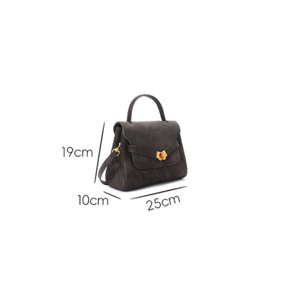 Classic Leather Handbag | Woman Crossbody Satchel