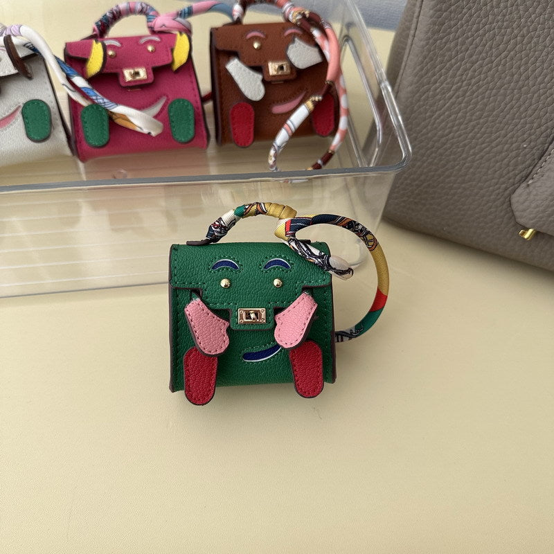 Micro Quelle Idole Bag Charm Vegan Leather Earphone Storage Bag for AirPods