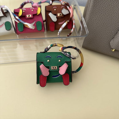 Micro Quelle Idole Bag Charm Vegan Leather Earphone Storage Bag for AirPods