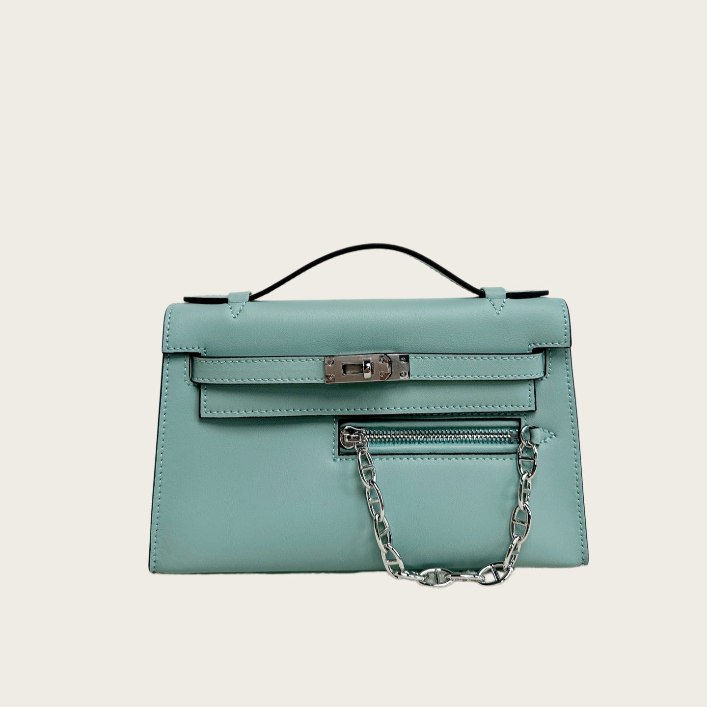 Swift Leather Pochette Rock Handbag Woman Shoulder Bag