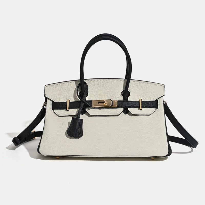 JPG 30 Small Top Handle Bag Top Grain Leather Shoulder Bag