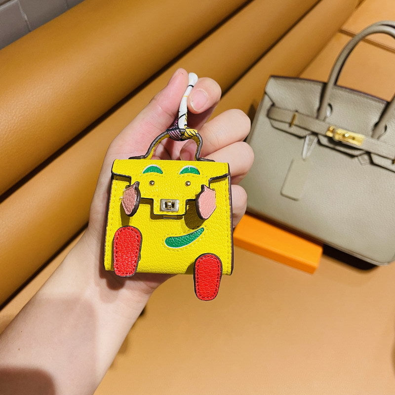 Micro Quelle Idole Bag Charm Vegan Leather Earphone Storage Bag for AirPods