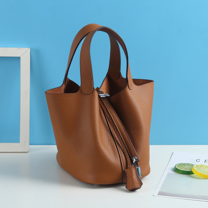 Top Grain Leather Inspired Pictin Tote Bag New Colors