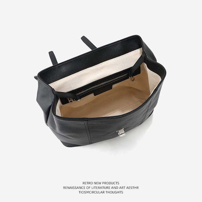 Minimalist Genuine Leather Backpack
