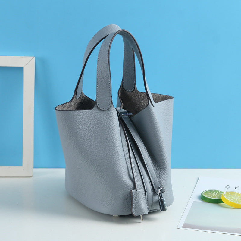 Top Grain Leather Inspired Pictin Tote Bag New Colors
