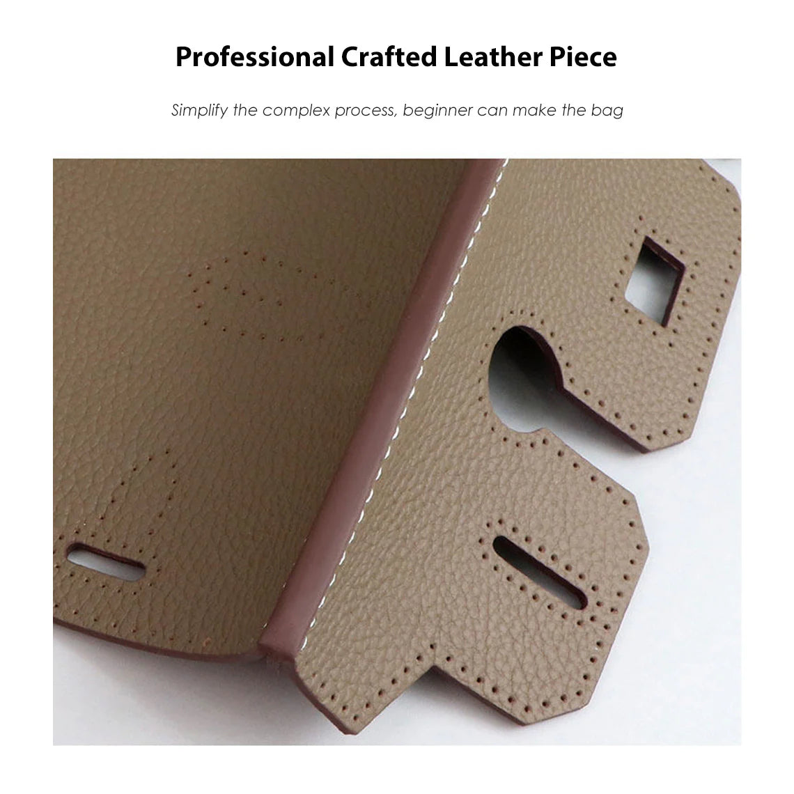 HANDSEWGIFT Top Grain Leather Sellier Platinum Bag DIY Kit