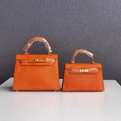 Crocodile Pattern Inspired Kelli Bag New Colors Handbags for Woman